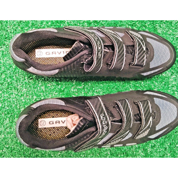 Gavin Indoor Cycling Shoes Women's Black Gray Road Bike Mesh Flexible Straps - Picture 5 of 6